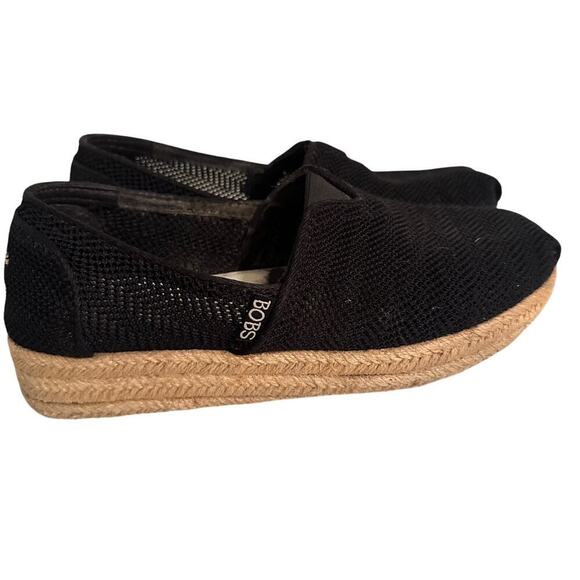 BOBS Women’s Size 8 Black Woven Memory Foam From Sketchers Slip Bohemian EUC - Picture 5 of 16